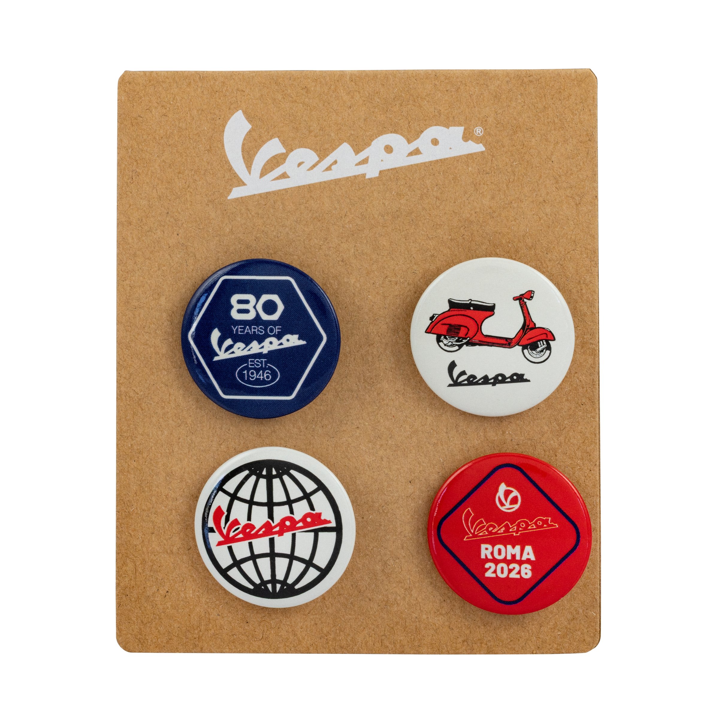 Image of Pin Set PIAGGIO Vespa 80 Jahre