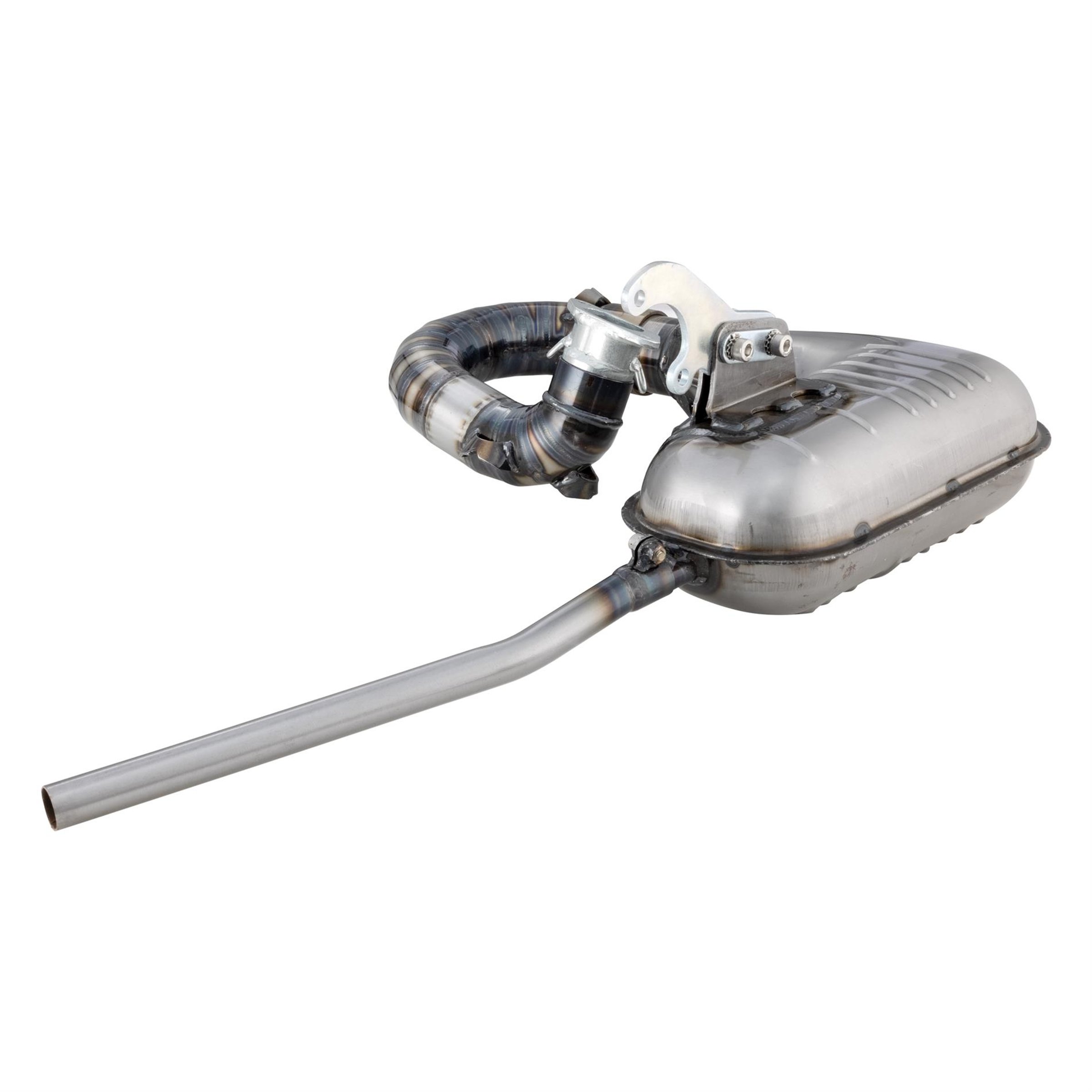 Image of Rennauspuff Clubsport, Material: Stahl klarlackiert für Lambretta 125 LI 2°/150 LI 2°/175 TV 2° für Lambretta 125 LI 2°/150 LI 2°/175 TV 2°