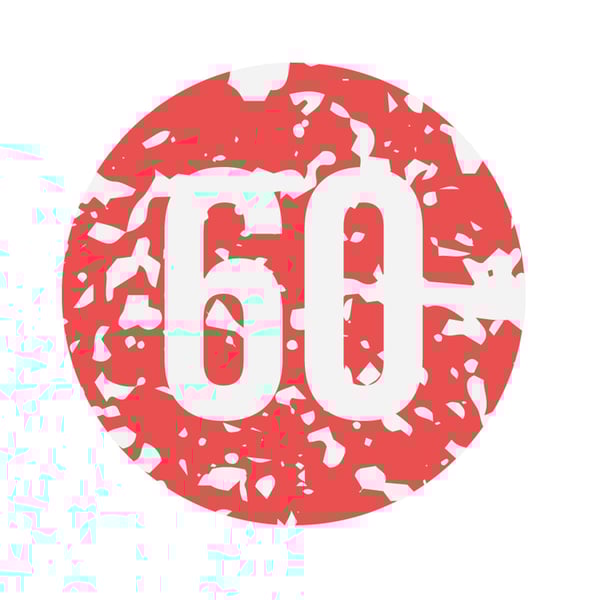 Image of Aufkleber mit Motiv Tempo 60