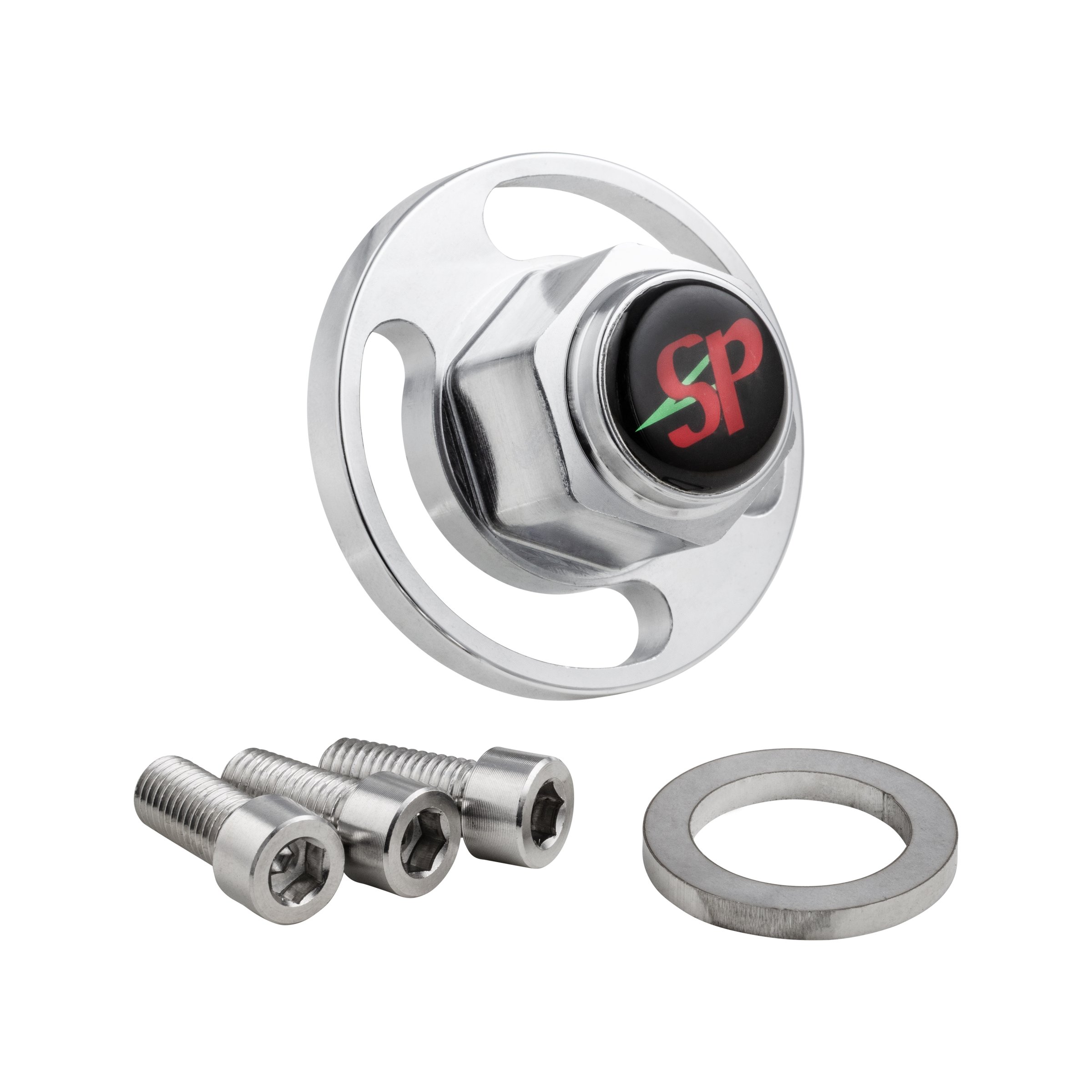Image of Mutter Hutmutter, Multispline Achse Bremstrommel hinten, SP Developments für Lambretta 125 LI/LIS/DL/GP/150 LI/LIS/SX/DL/GP/175 TV 2°-3°/200 TV/SX/DL/GP für Lambretta 125 LI/LIS/DL/GP/150 LI/LIS/SX/DL/GP/175 TV 2°-3°/200 TV/SX/DL/GP