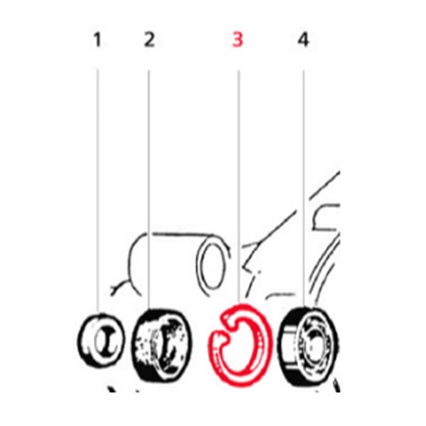 Image of Sicherungsring LML, Lager Antriebswelle, SF504-1057 für LML Star 125-150 4T/Star Deluxe/II 125 CVT/StarLite 125 CVT