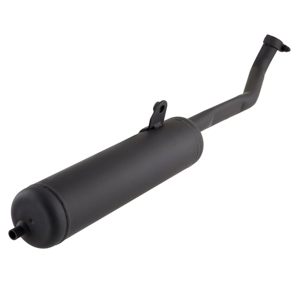 Image of Rennauspuff PROMA City Power, Material: Stahl schwarz für PIAGGIO CIAO/PX/SC 50ccm 2T AC