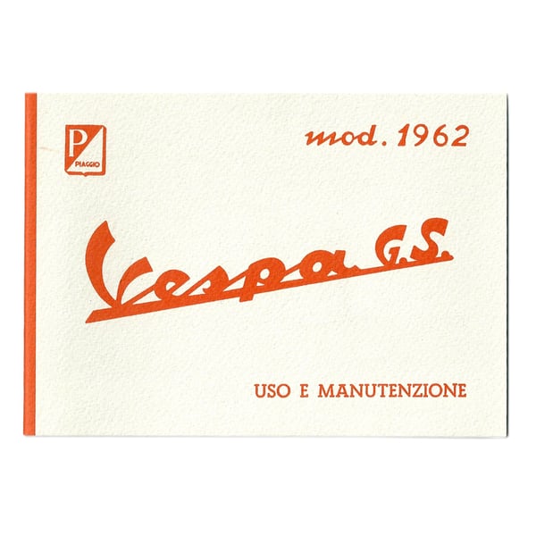 Image of Bedienungsanleitung für Vespa 160 GS, VSB PIAGGIO 1962 für Vespa 160 GS/VSB