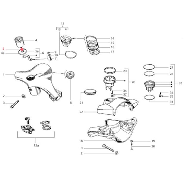 Image of Scheibe Tachobefestigung 13 mm Ø 21 mm (d) 2,5mm für Vespa V50/N/L/ R/S/SR/Revival/90/R/100