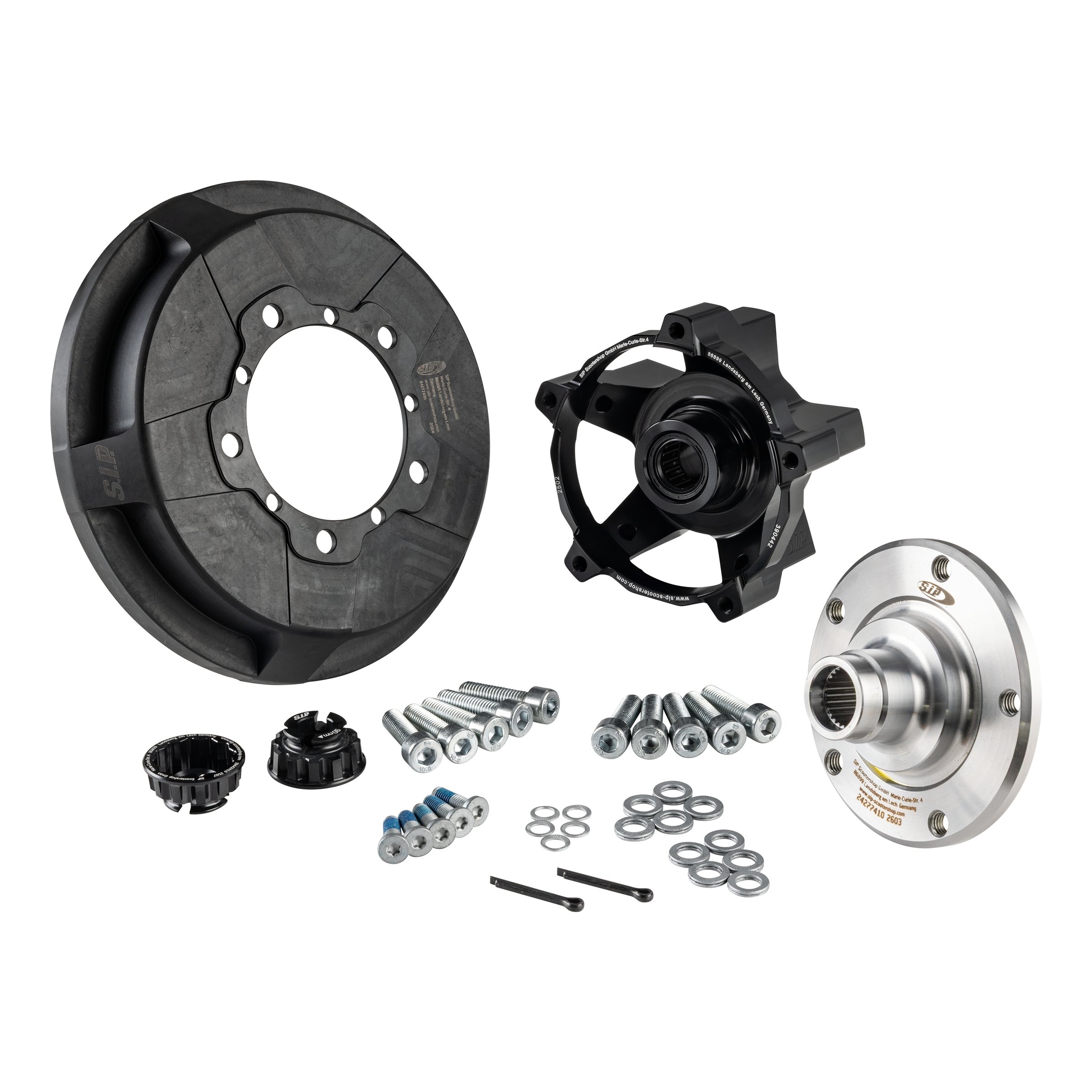 Image of Umrüstkit Radnabe SIP PERFORMANCE ET30 5/86 vorne & hinten Umrüstung auf 10" ZIP Felge/Felgenstern für Vespa PK50-125/S/SS/XL/XL2 für Vespa PK50-125/S/SS/XL/XL2