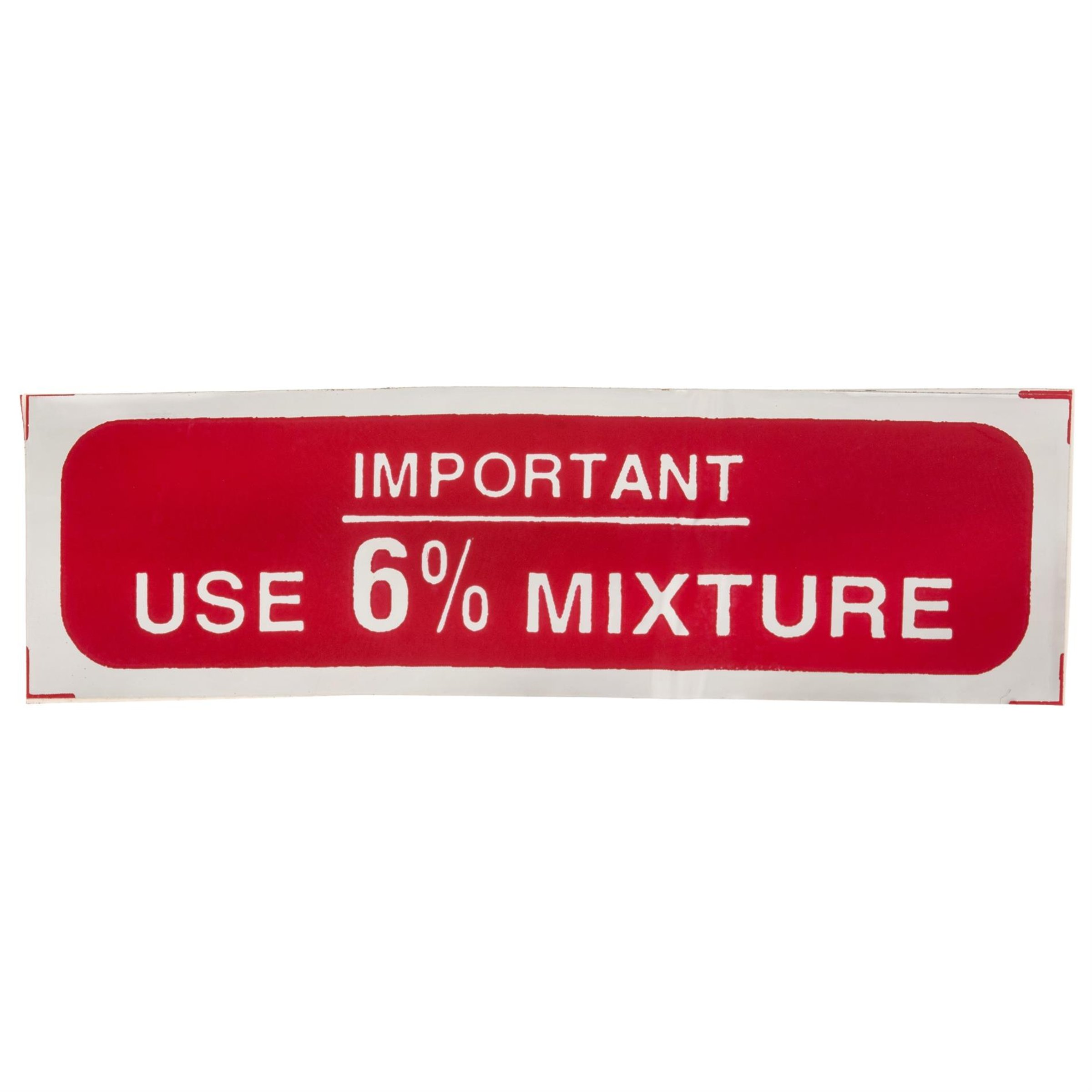 Image of Aufkleber mit Motiv Use 6% Mixture für Vespa 150 GS für Vespa 150 GS