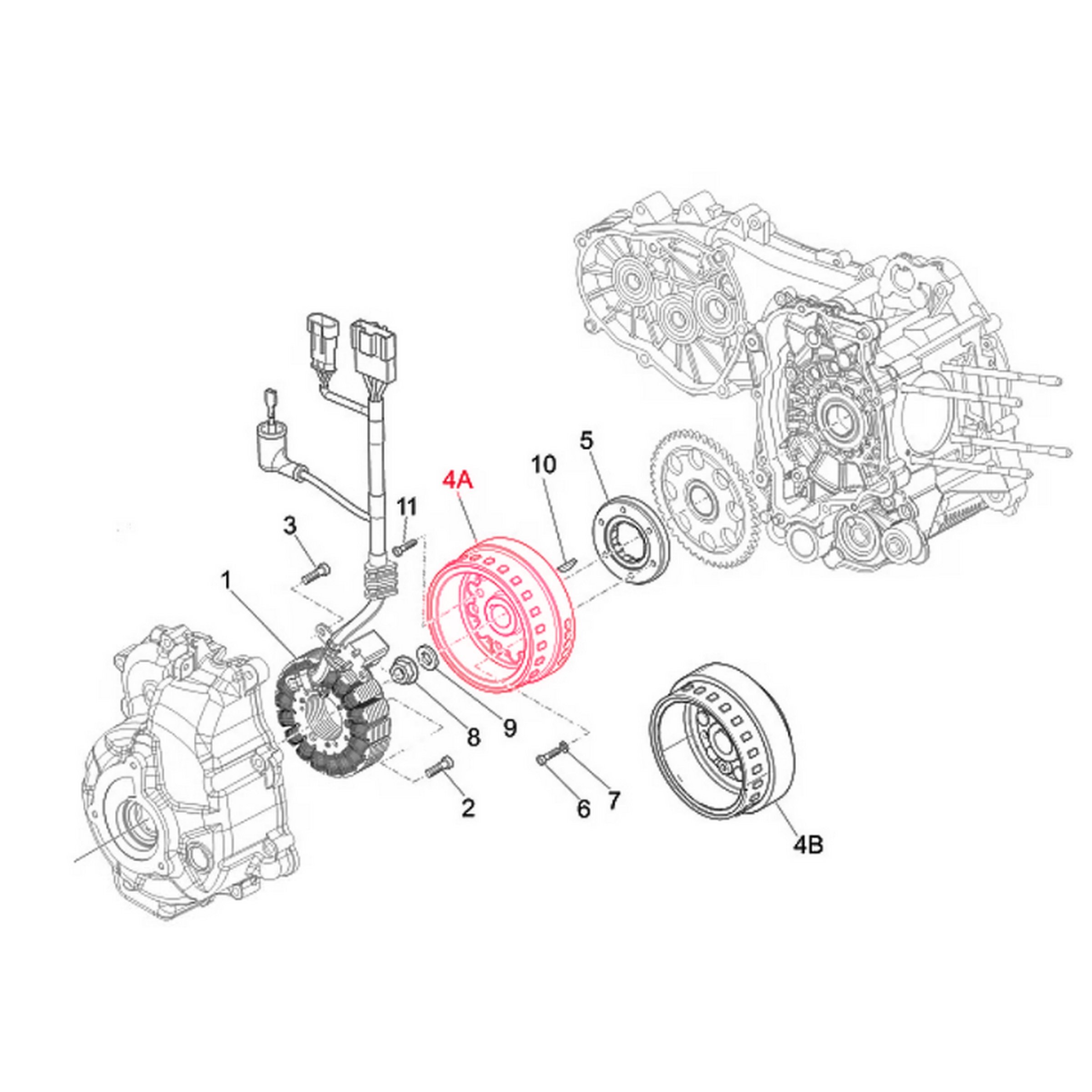Image of Polrad PIAGGIO für Vespa GTS/GTS Super/GTV 300ccm HPE (`18-) für Vespa GTS/GTS Super/GTV 300ccm HPE (`18-)