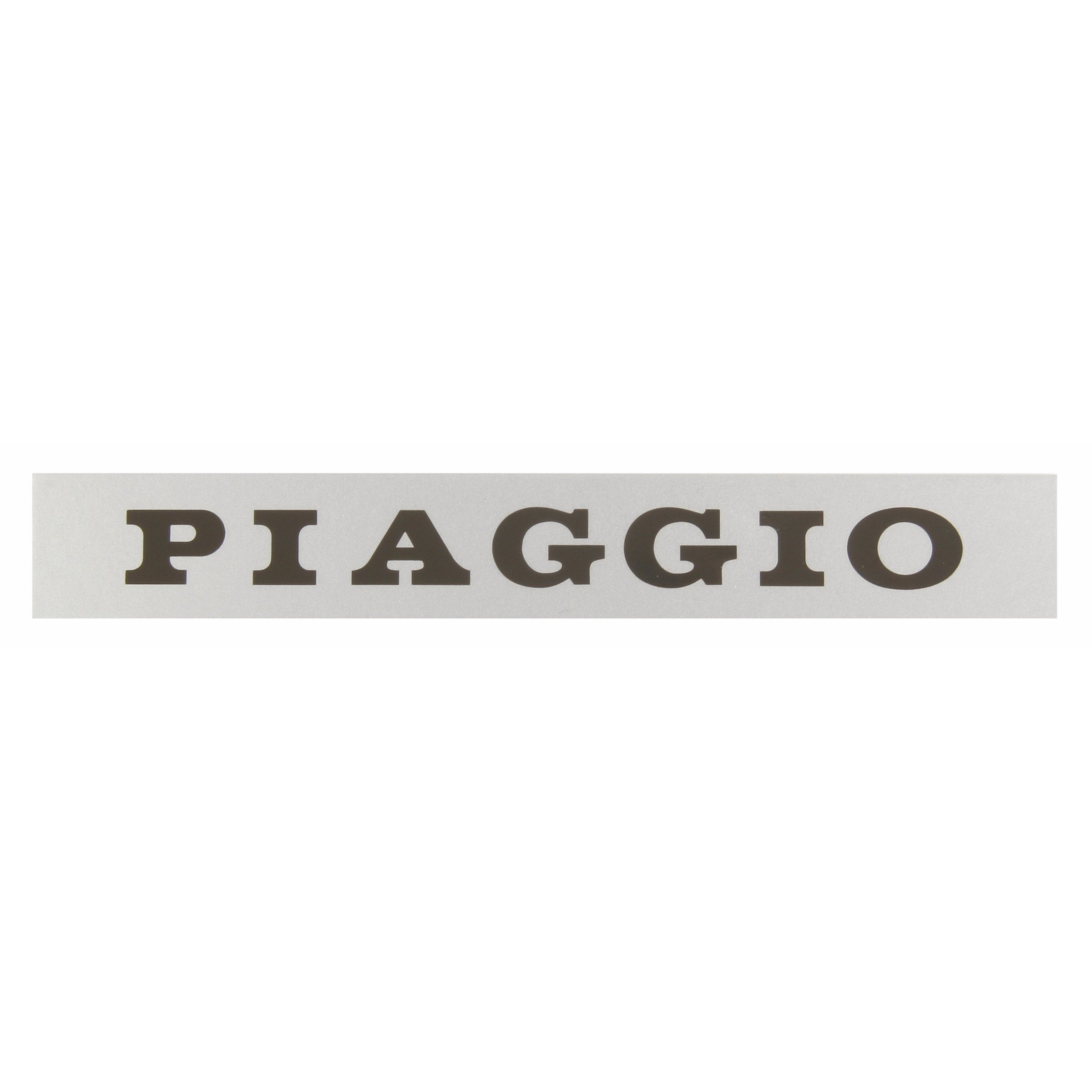 Image of Schriftzug "PIAGGIO" Sitzbank 181236 - 197959 für Vespa P80-150X/PX80-200E/Lusso 1°/P150S/P200E für Vespa P80-150X/PX80-200E/Lusso 1°/P150S/P200E
