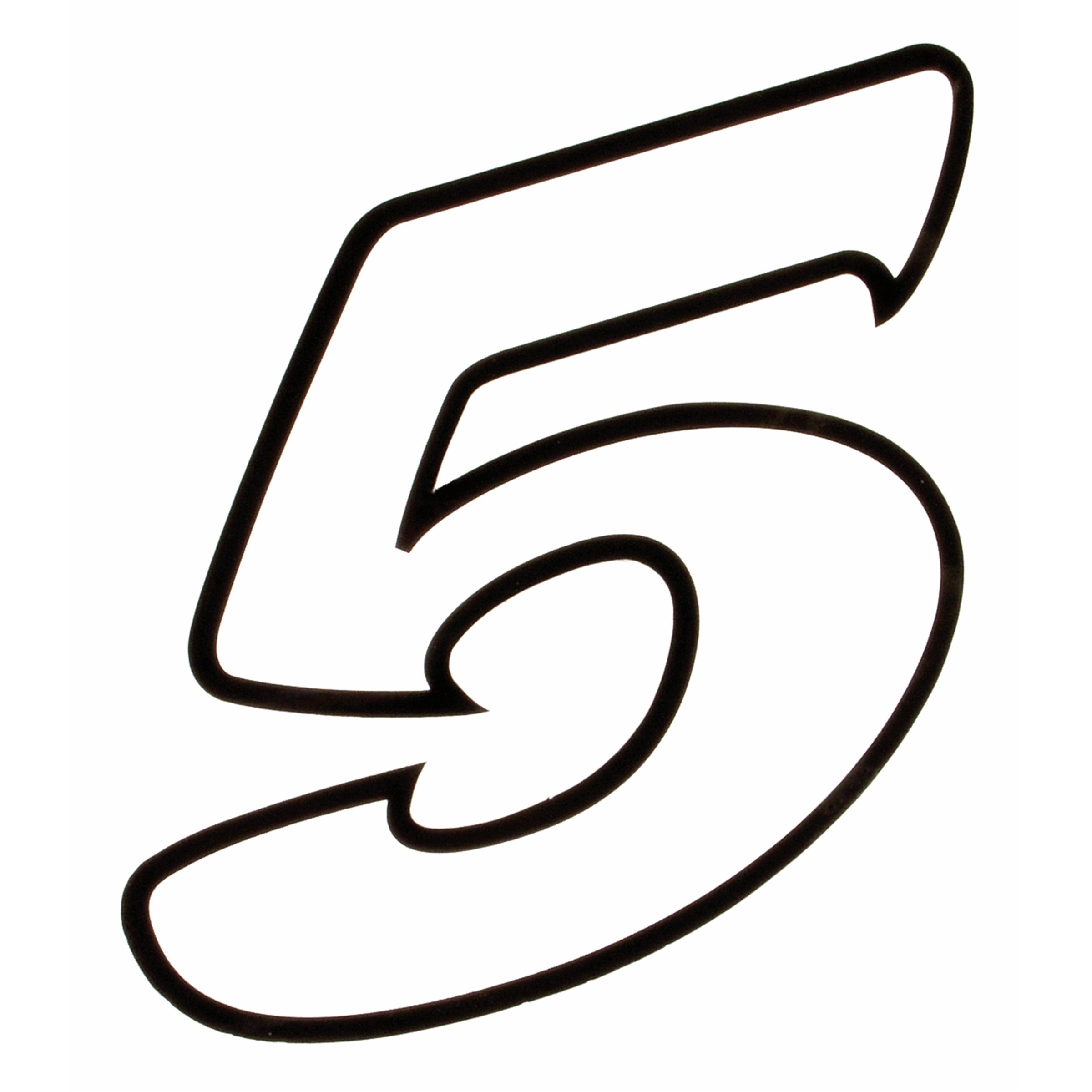 Image of Aufkleber mit Motiv Startnummer "4"