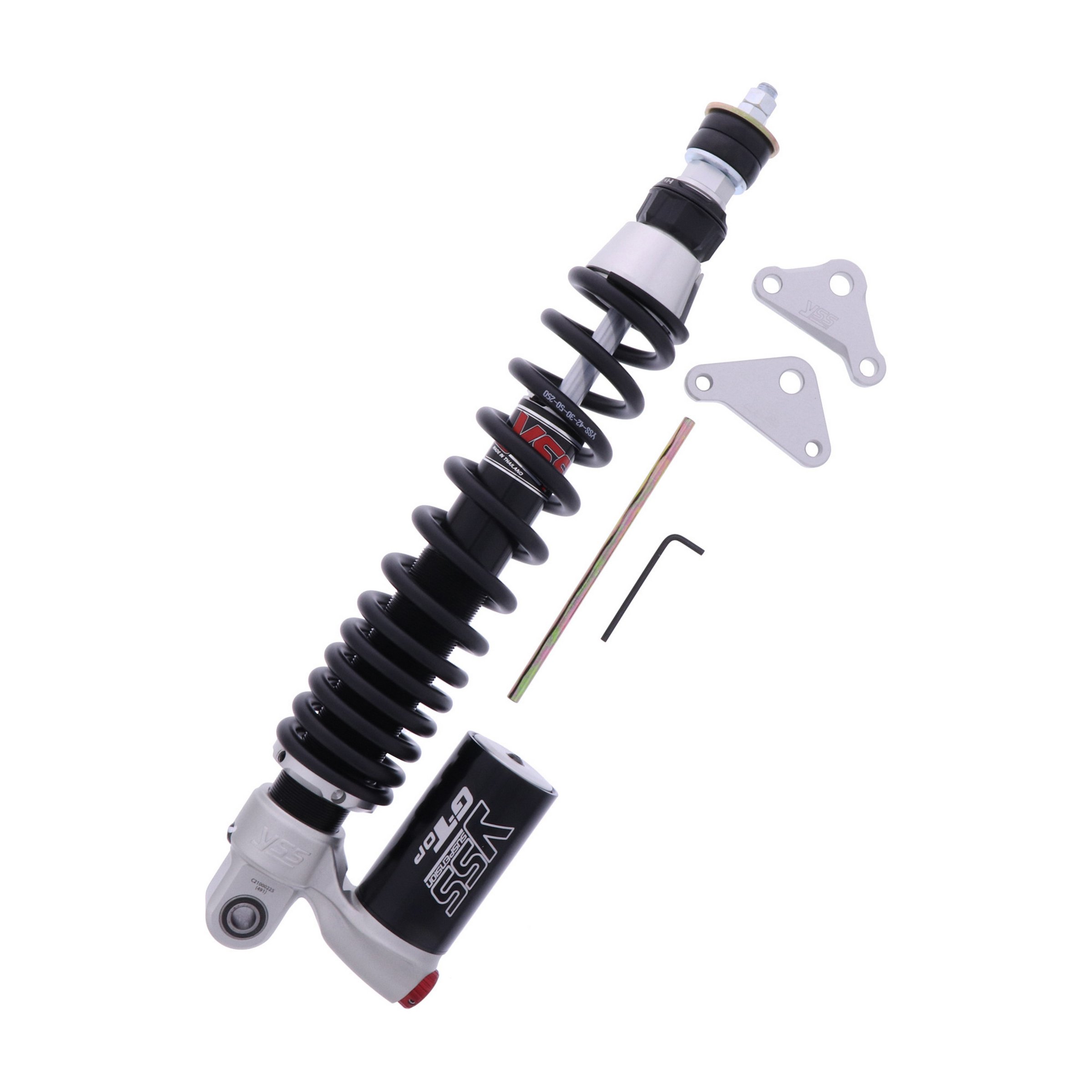Image of Stoßdämpfer YSS TOP LINE 789.24.51 hinten für Vespa Primavera/Sprint 125-150ccm 3V 4T Baujahr: ´14 - ´20 für Vespa Primavera/Sprint 125-150ccm 3V 4T Baujahr: ´14 - ´20