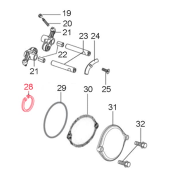 Image of Sicherungsring Lager Nockenwelle 35x1,75 mm, LML für LML Star 125-150 4T/Star Deluxe 125-150 4S/Speedy
