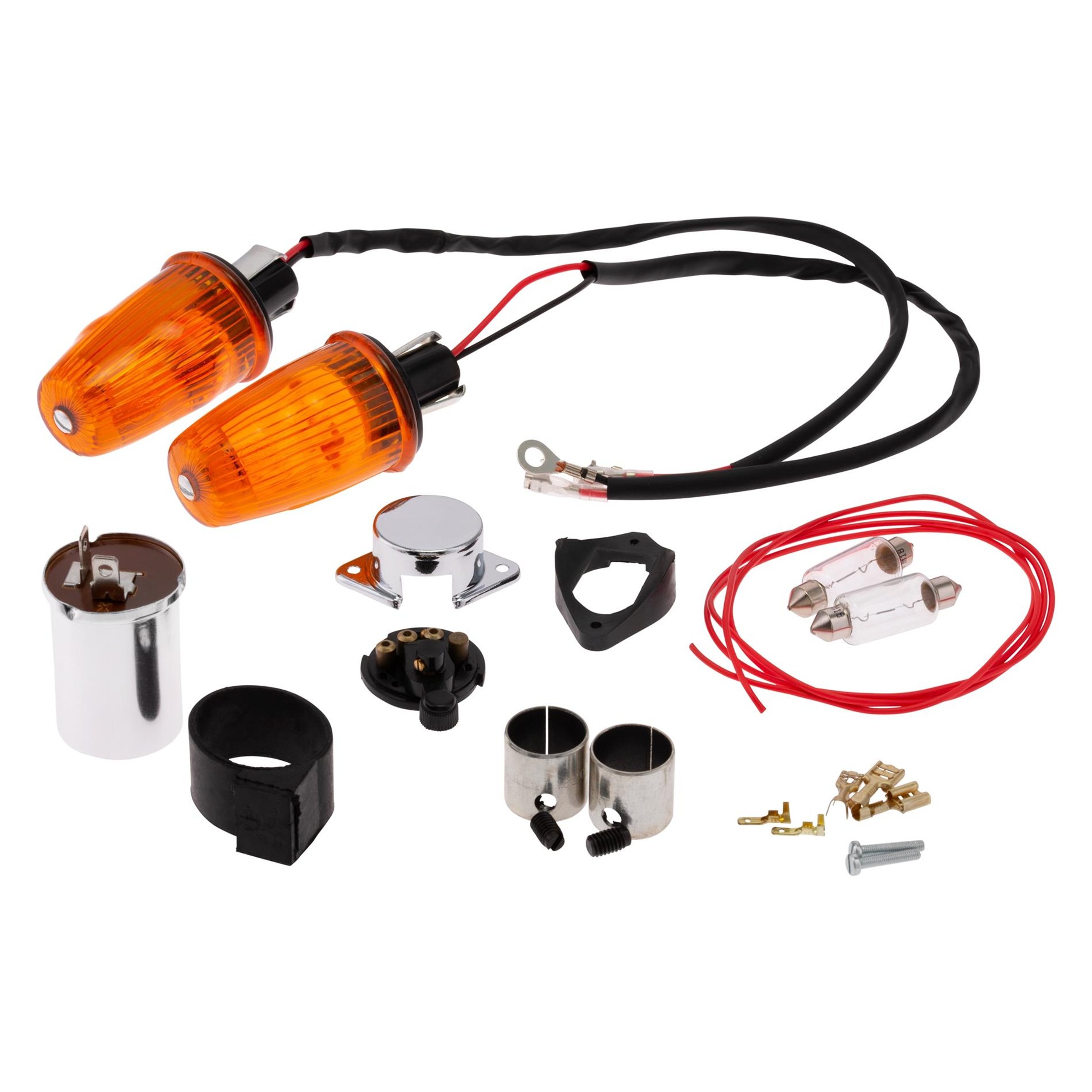 Image of Umrüstkit SIP Lenkerendenblinker 6 Volt für Vespa 50-125/PV/ET3/125 VNB-TS/150 VBB - Super/160 GS für Vespa 50-125/PV/ET3/125 VNB-TS/150 VBB - Super/160 GS
