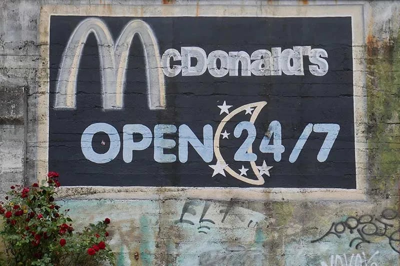 McDonalds street art