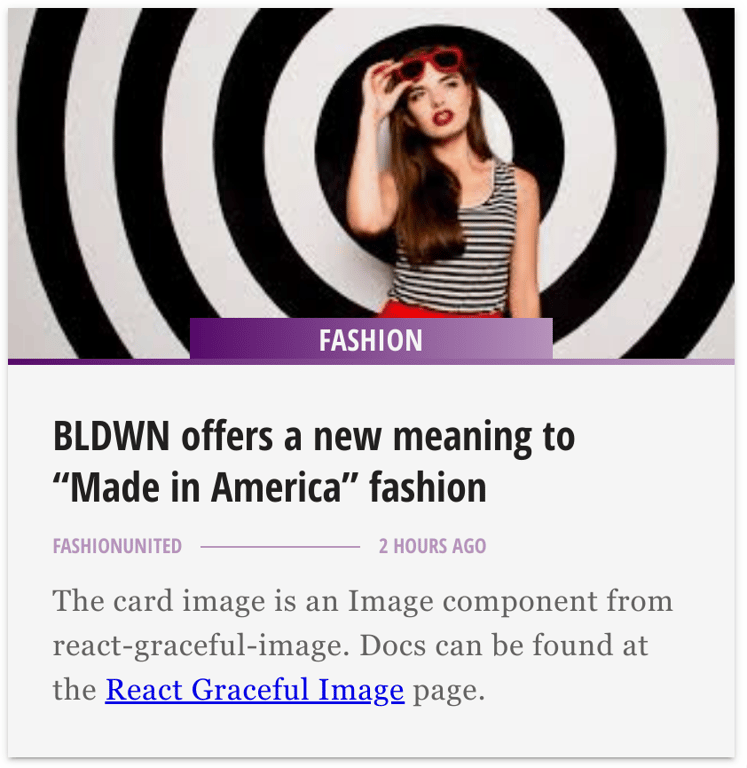 NewsArticle Card