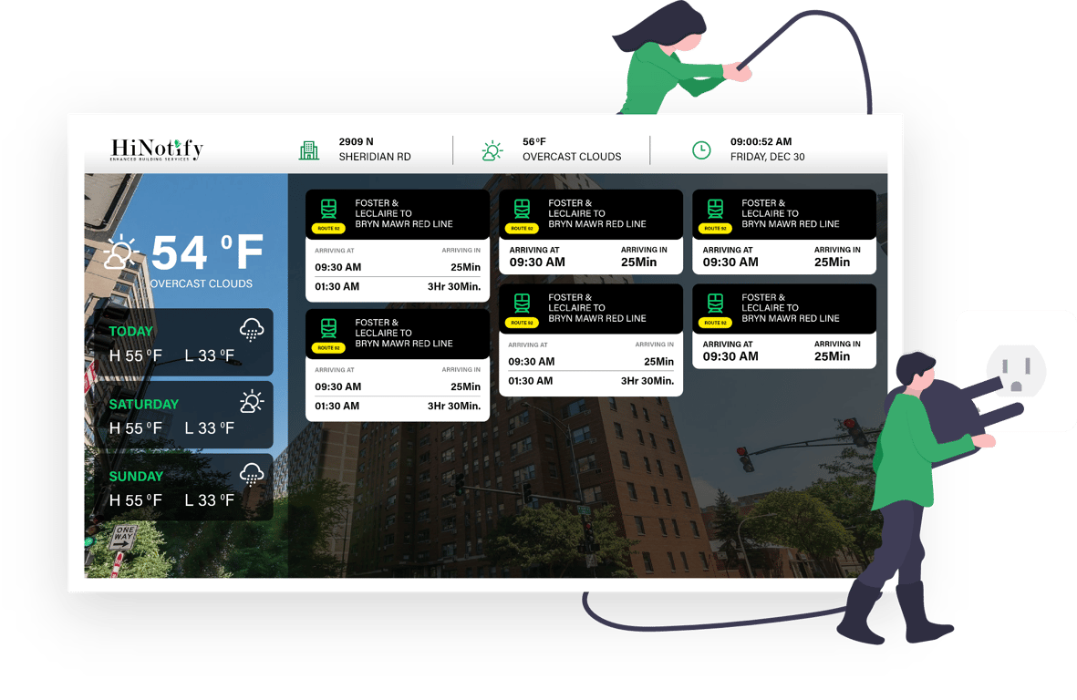 HiNOTIFY Digital Signage Board