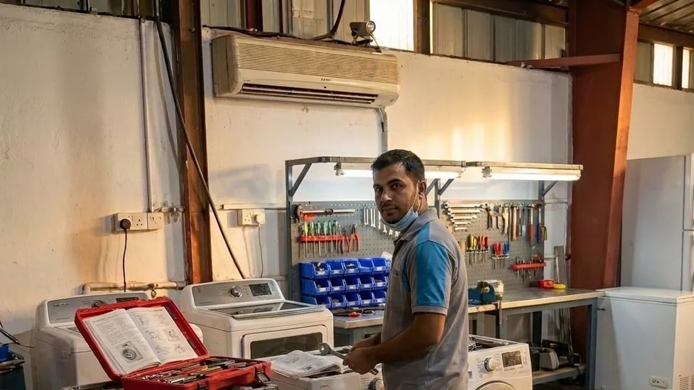 FAJ workshop diagnostics for professional laundry equipment