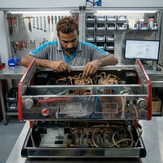 Commercial coffee machine repair service
