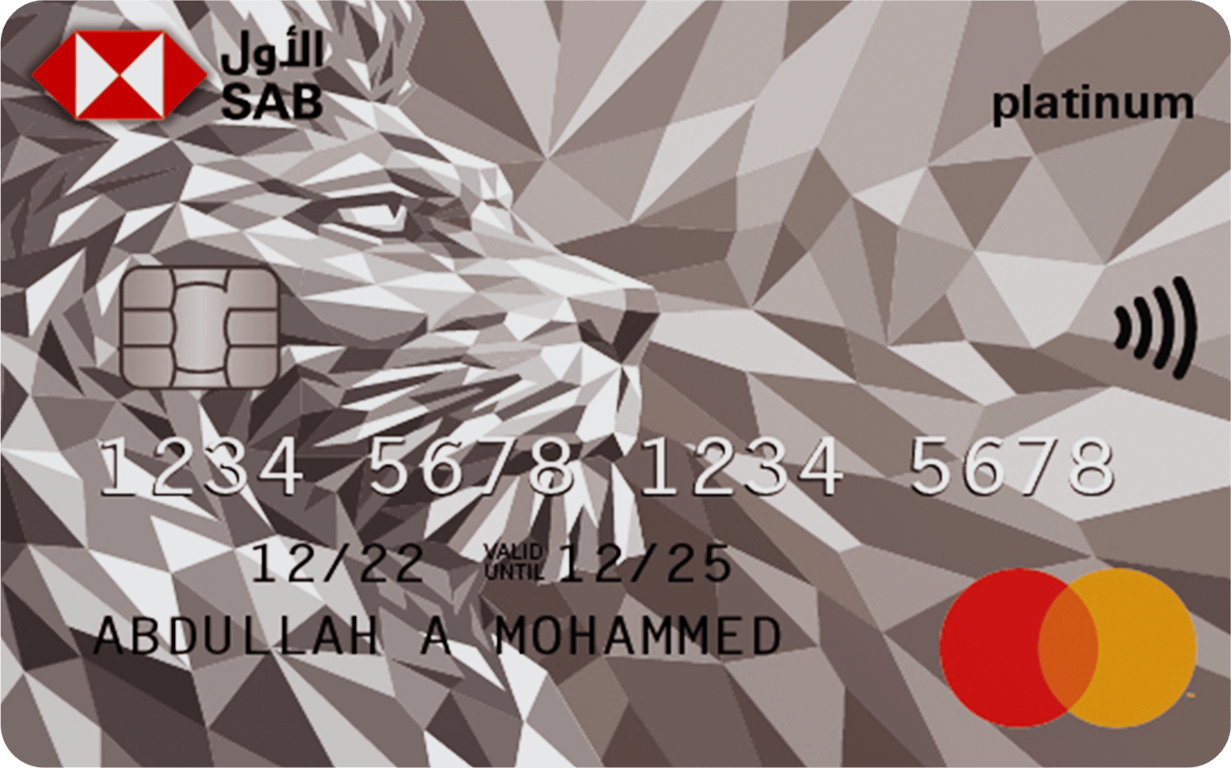 Card image Platinum Mastercard Credit Card