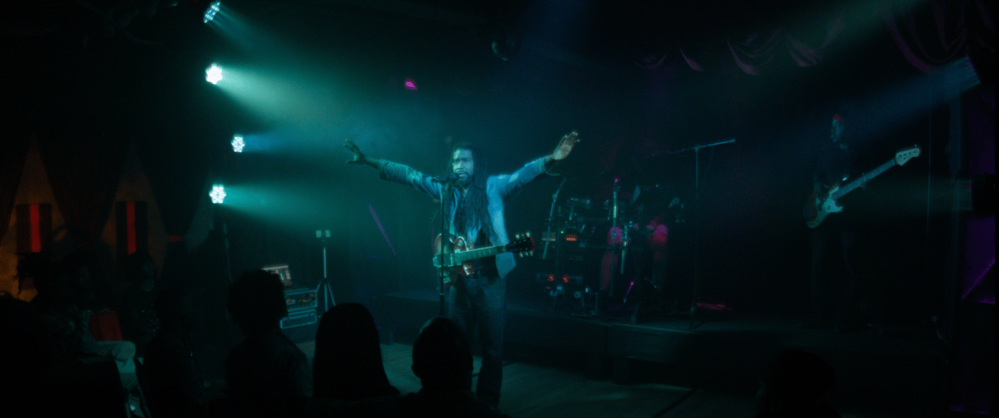 Score sheets and markers on a music stand