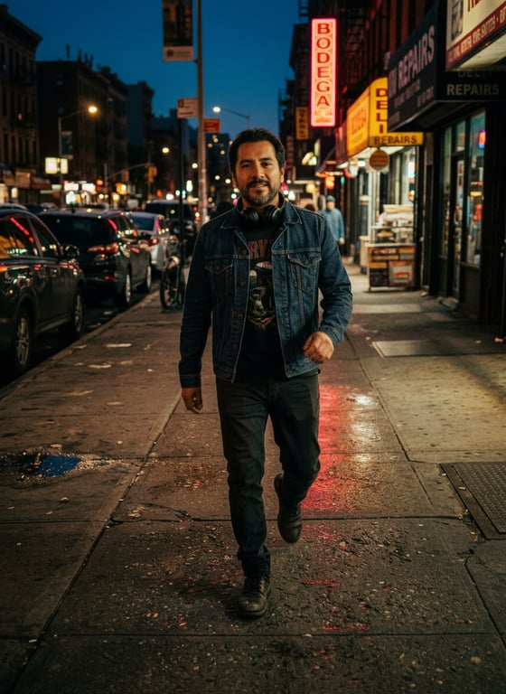Transform this dusk street can...