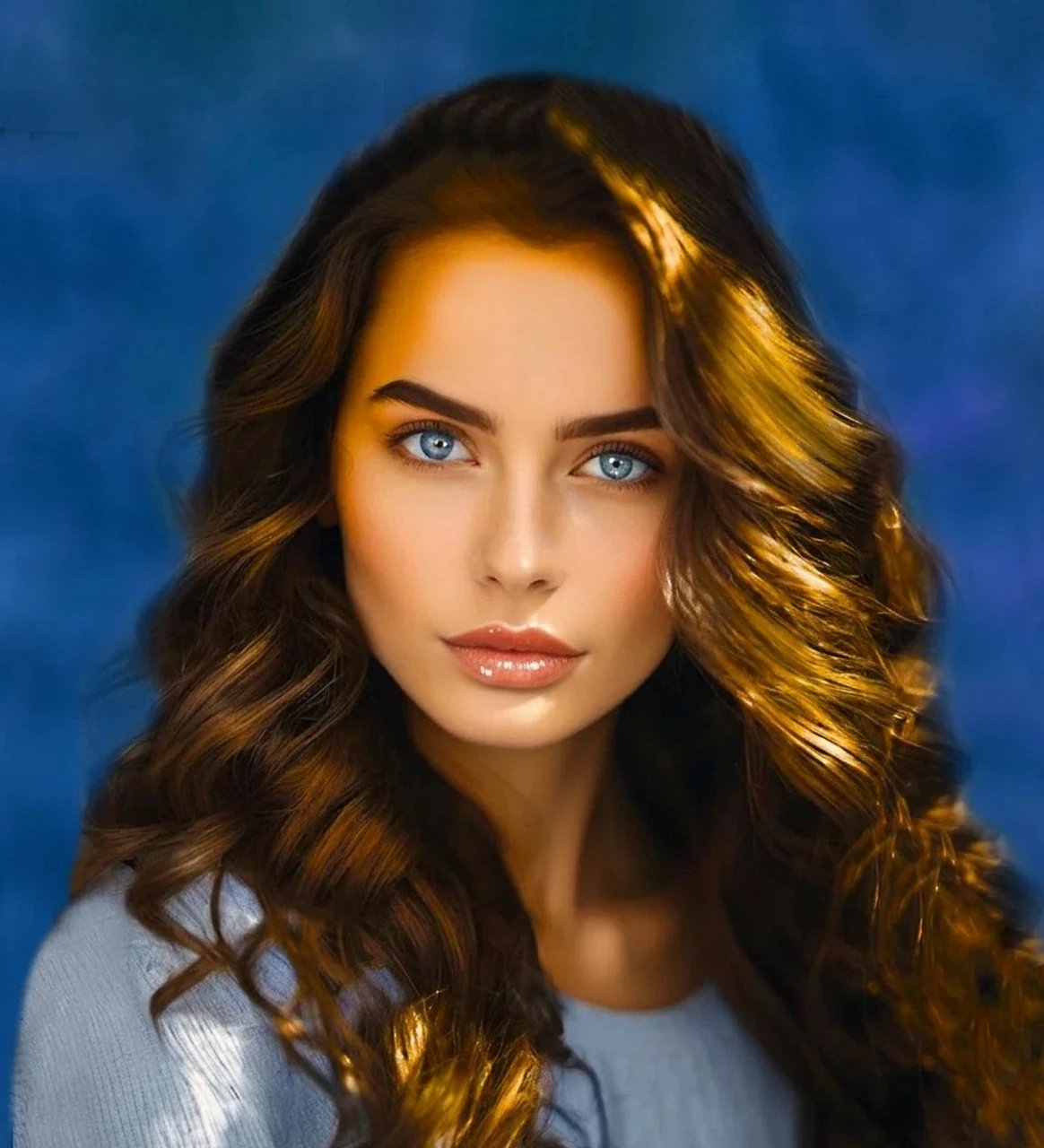 AI lip plumper filter after transformation - outdoor photo showing naturally plumped lips