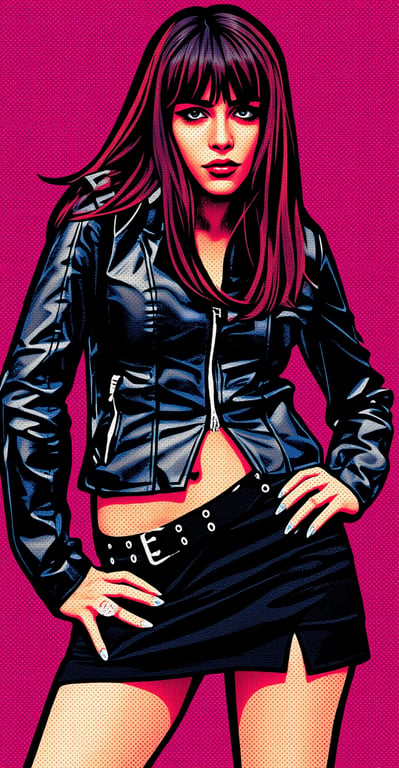 a GTA-style illustration that preserves the original person’s identity while translating the image into bold comic realism with strong outlines, simplified textures, and dramatic lighting