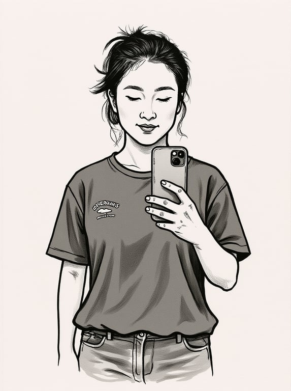 Reinterpret this mirror selfie...