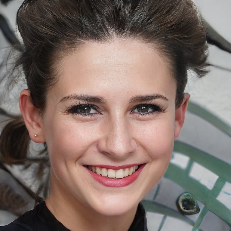 AI braces filter before photo - studio portrait before AI dental editing