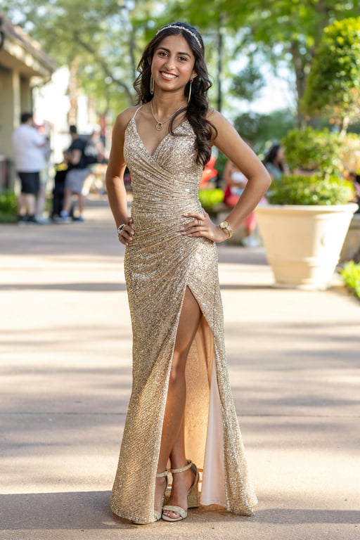 AI height increase filter after transformation - studio portrait featuring realistic taller look