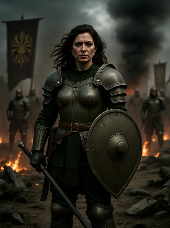 Isolate this woman from the gr...