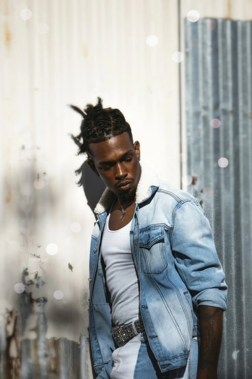 AI blur image filter after transformation - portrait with softly blurred background for focus