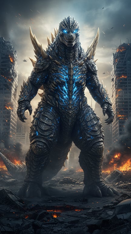 Apply a full cinematic monster...