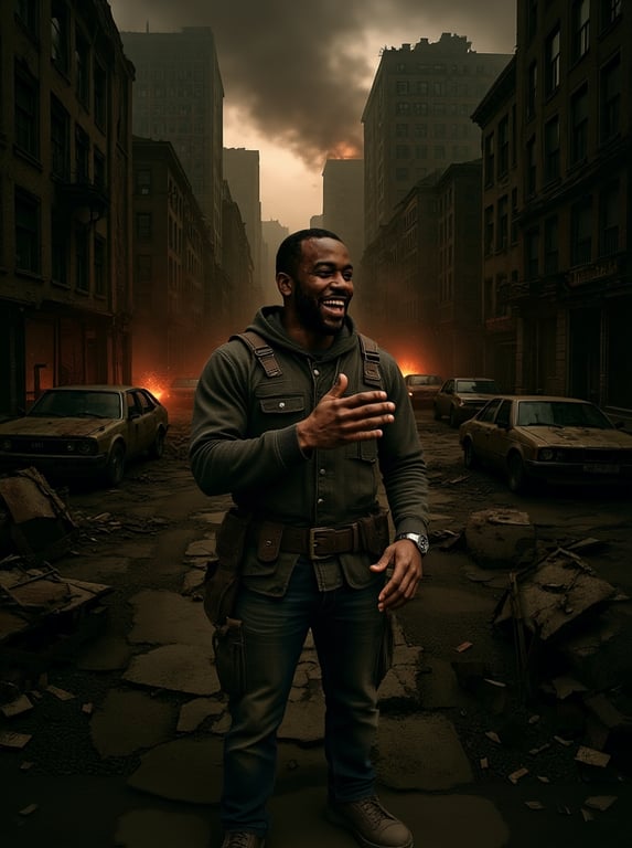 Transform this modern street p...