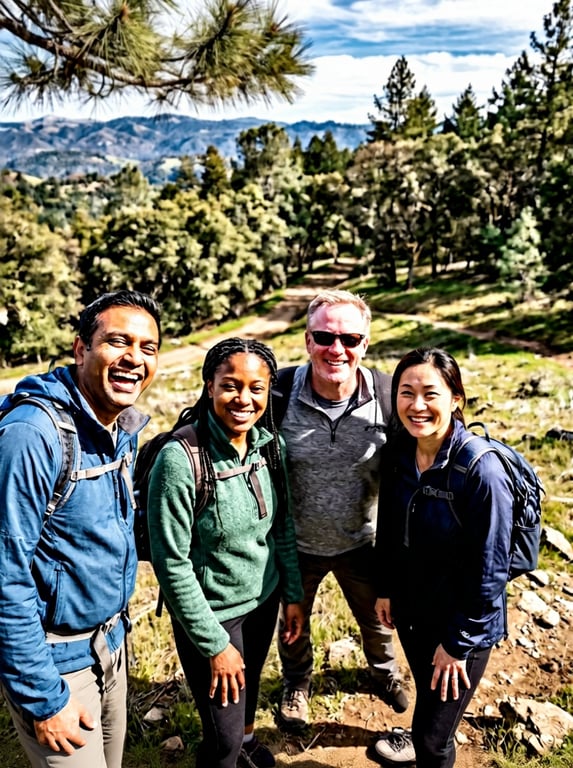 Refine this outdoor group phot...