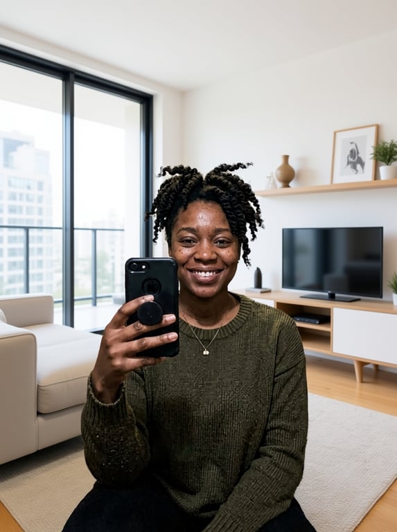 Keep the woman’s pose, facial ...