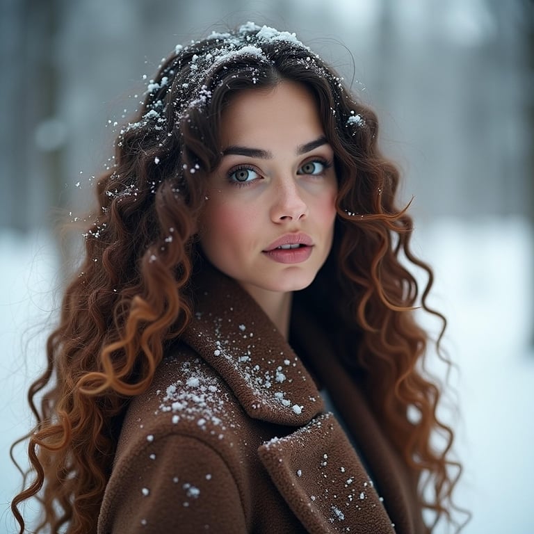 AI hair style filter after transformation - virtual spiral perm hairstyle