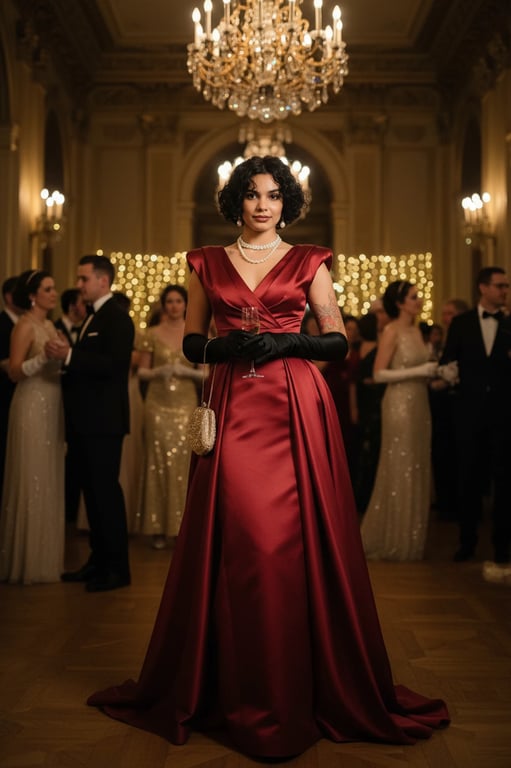 80s Party Outfits filter after transformation - portrait styled in nostalgic 80s party fashion