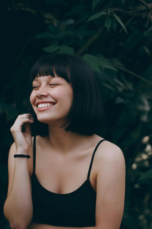 AI face swap filter after transformation - influencer photo transformed with new facial identity