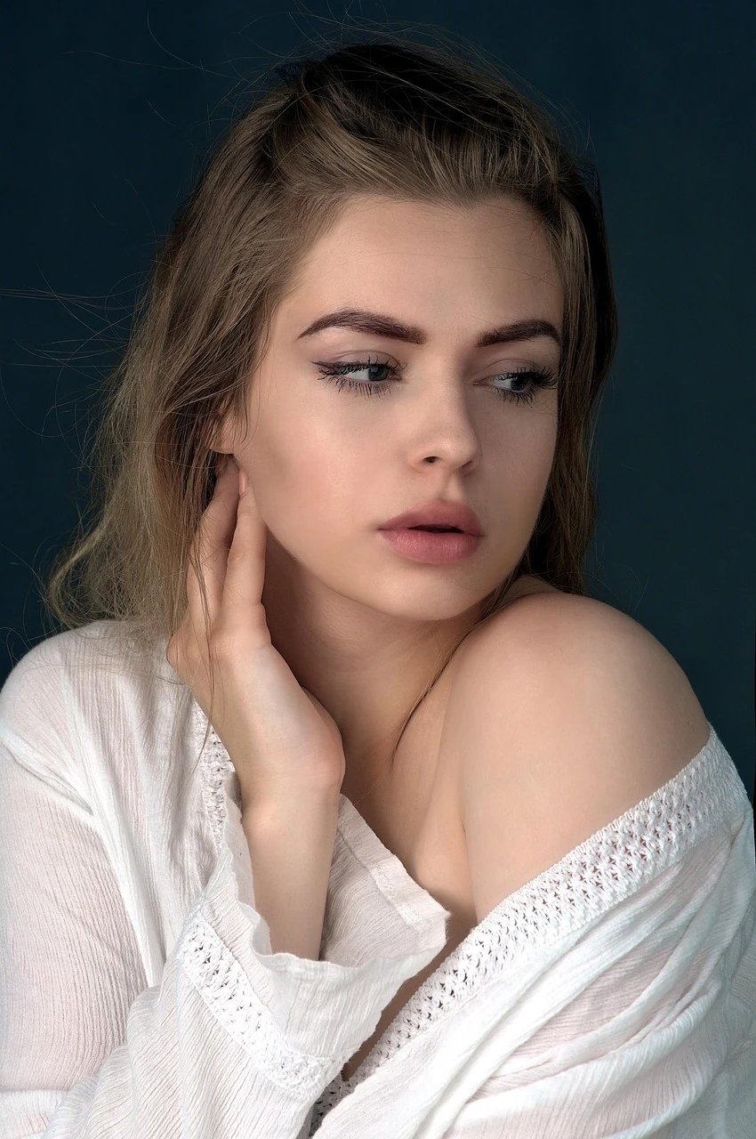 AI music festival outfits filter before photo - creative portrait before festival wardrobe change