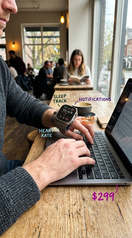 Keep the wrist, watch, laptop,...
