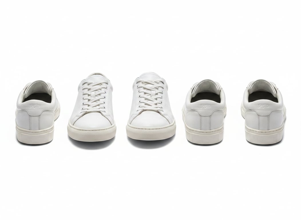 Isolate the white sneaker from...