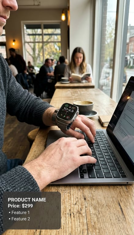 Keep the wrist, watch, laptop,...
