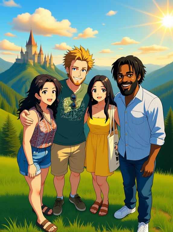 Transform this outdoor group s...