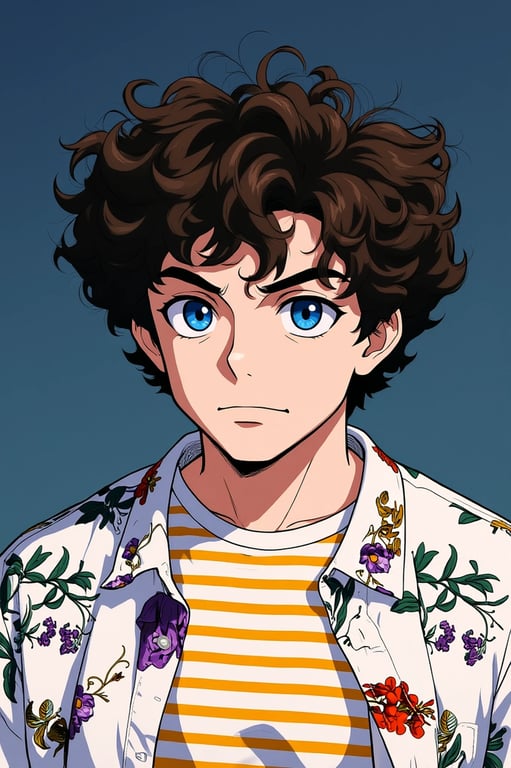 a portrait of a person illustrated in a modern shonen anime style inspired by My Hero Academia, emphasizing hero symbolism, expressive posture, crisp linework, and cinematic anime lighting