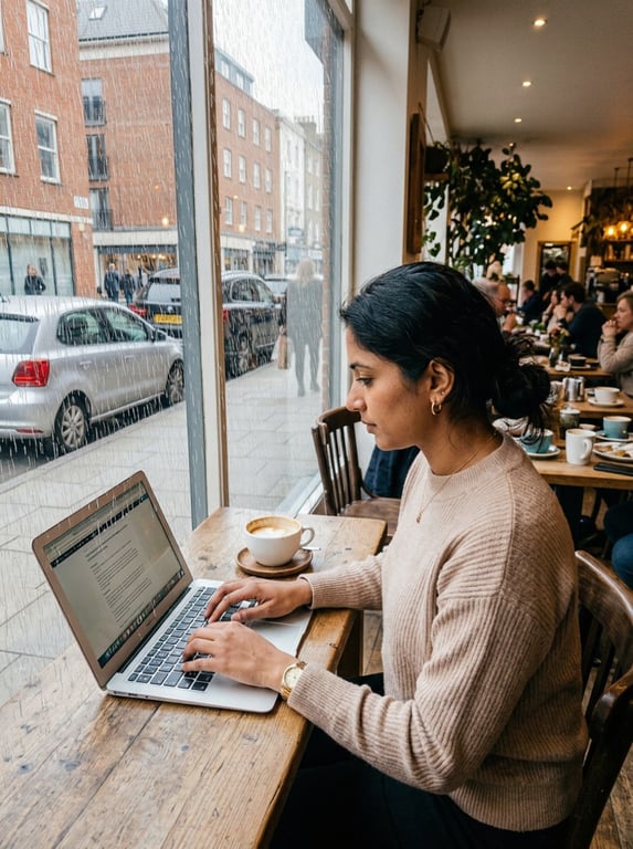 Transform the scene into a rai...