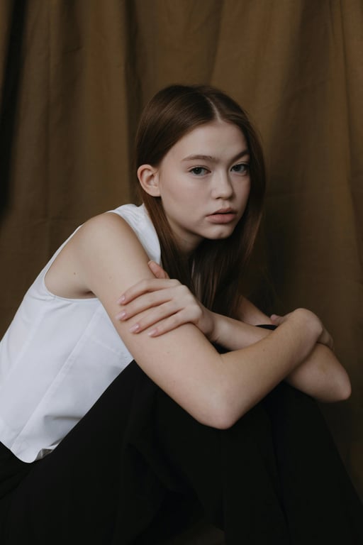 a portrait of a person rendered as a quirky cartoon character featuring asymmetrical facial traits, unusual but cohesive proportions, bold outlines, flat colors, and a distinctive cartoon personality