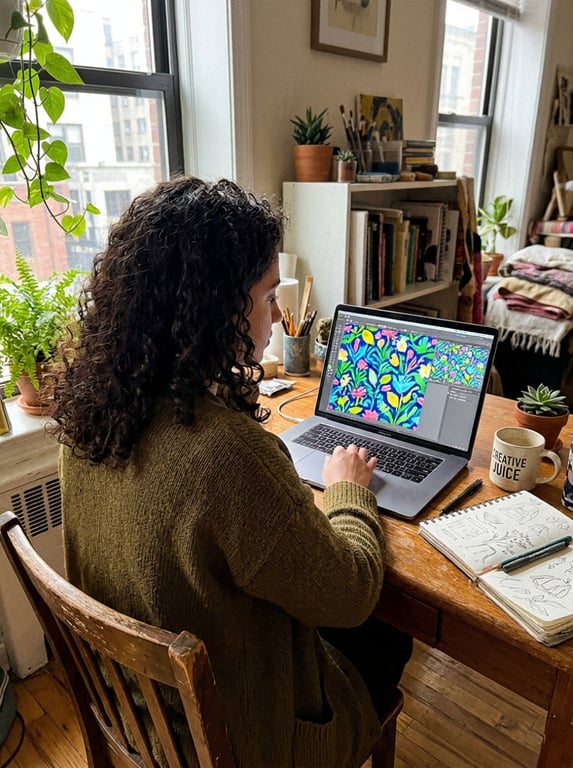 Transform the visible pattern ...