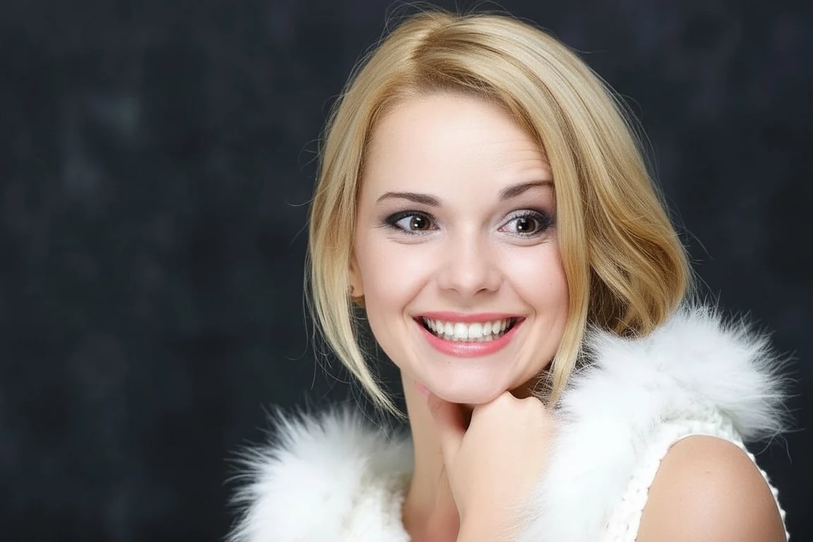 AI funny face filter after transformation - portrait with exaggerated facial expressions for humor