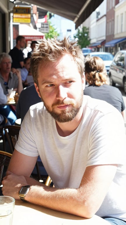 Reinterpret this candid cafe s...