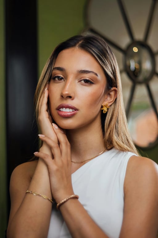 a portrait with a classic Kodachrome film grain simulation, featuring saturated colors, fine grain, and a timeless photographic look